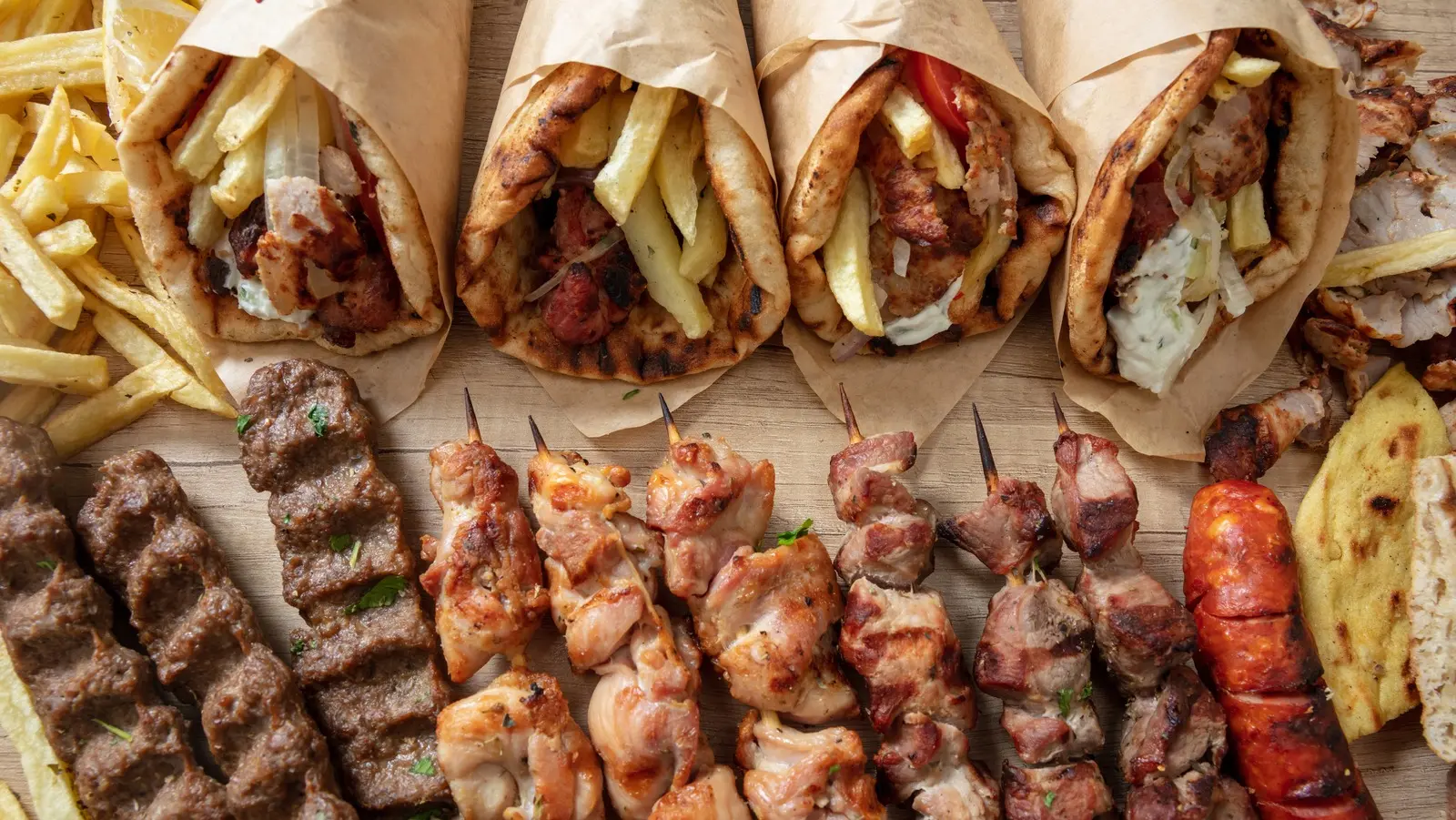 Brochettes de Souvlaki et Gyros